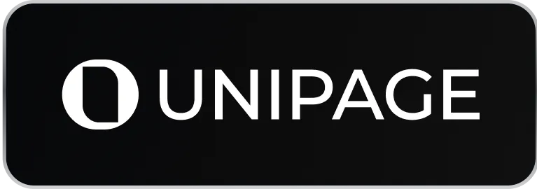A Label with a Logo of the Company UniPage